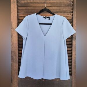 Theory powder blue blouse S